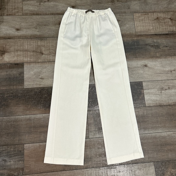 Brand new Enza Costa twill everywhere pant in vanilla - Picture 4 of 8